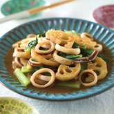 いかとれんこんの中華炒め