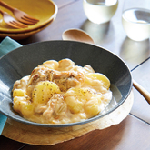 じゃがいもと鶏肉のレモンクリーム煮
