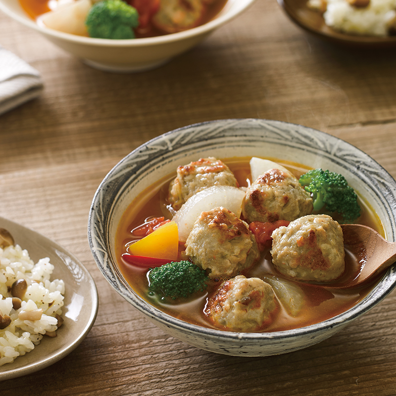 いわしつみれの和風カレースープ