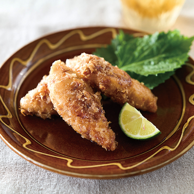 ササミのおかか衣揚げ