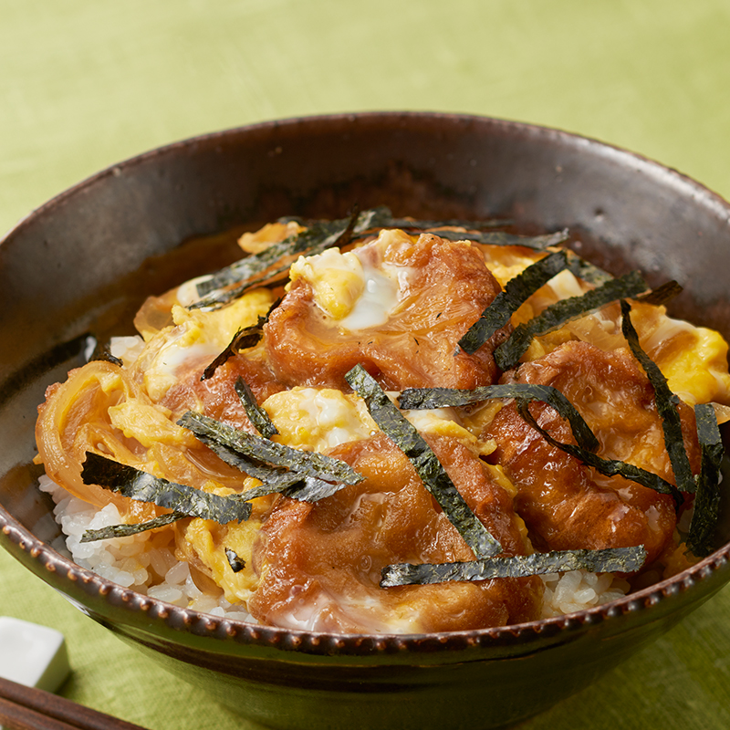 「仙台麩(あぶら麩)スライス」の卵とじ丼