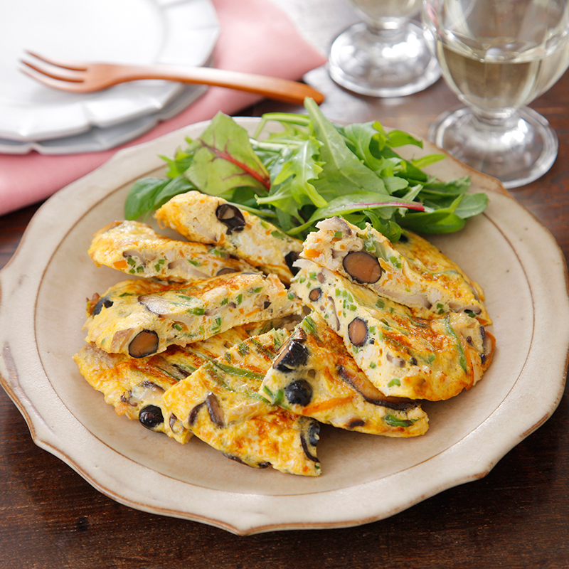 黒豆入り和風オムレツ｜だいどこログ[生協パルシステムのレシピサイト]