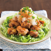 レンジ鶏唐揚げ おろしソースがけ