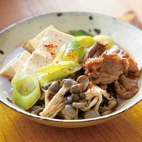 しめじの肉豆腐