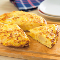 玉ねぎとツナのスパニッシュオムレツ