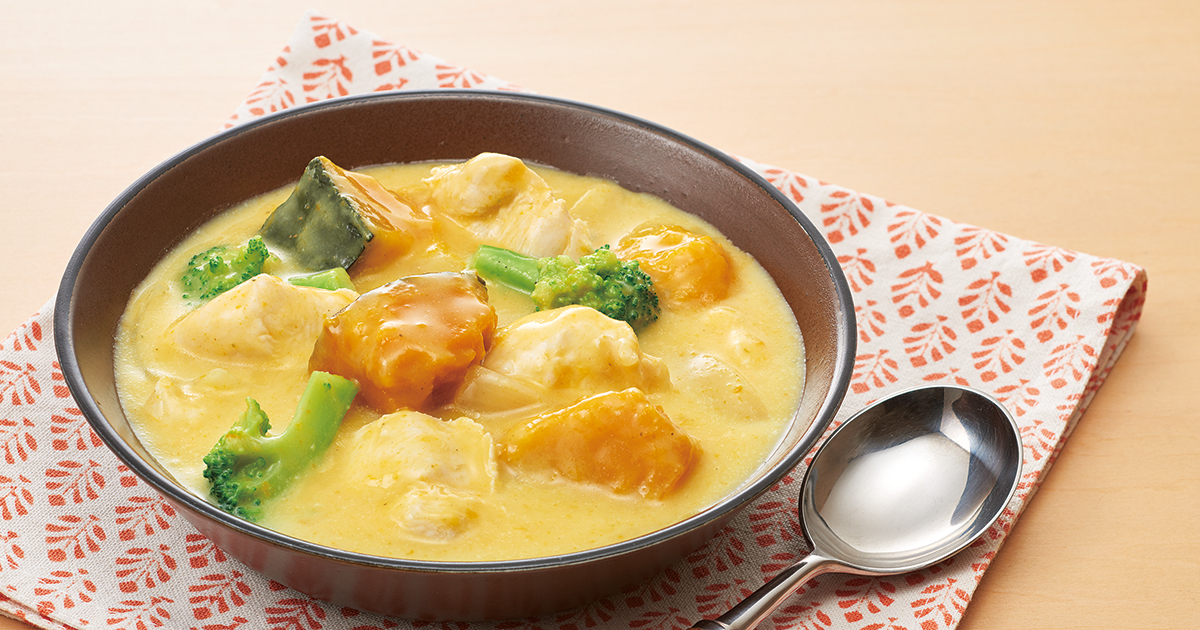 かぼちゃのクリームシチュー だいどこログ 生協パルシステムのレシピサイト