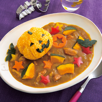 かぼちゃライスのハロウィンカレー