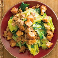 台湾風そぼろ野菜炒め