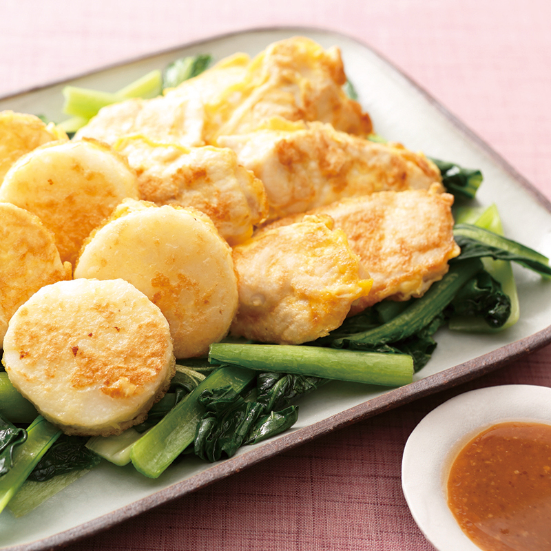 長芋と鶏ムネ肉のピカタ だいどこログ 生協パルシステムのレシピサイト