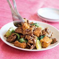 牛肉と厚揚げのオイスター炒め