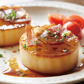 大根ステーキ カリカリベーコン添え