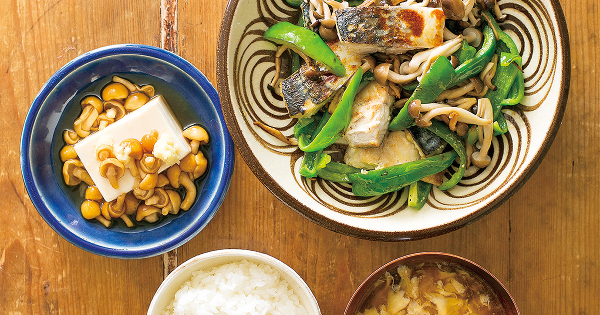 骨ぬきさば西京漬 と野菜のみそ炒め なめこ豆腐 かきたま汁 3人分 だいどこログ 生協パルシステムのレシピサイト