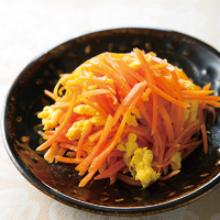 白だしの人参しりしり