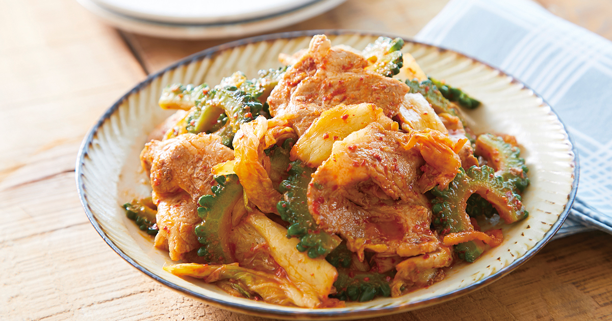 にがうりの豚キムチ｜だいどこログ[生協パルシステムのレシピサイト]