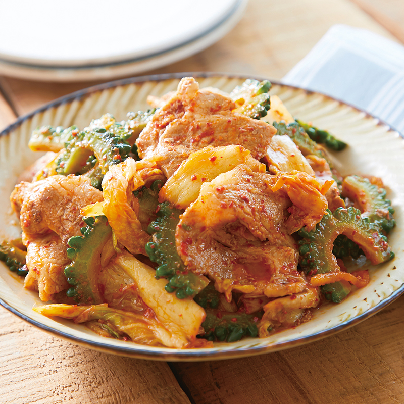 にがうりの豚キムチ｜だいどこログ[生協パルシステムのレシピサイト]