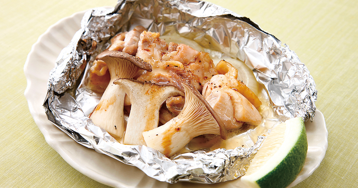 エリンギと鶏肉の包み焼き だいどこログ 生協パルシステムのレシピサイト