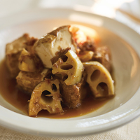 生揚げとれんこんの土佐煮