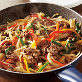 やわらか牛肉のフライパンでプルコギ風