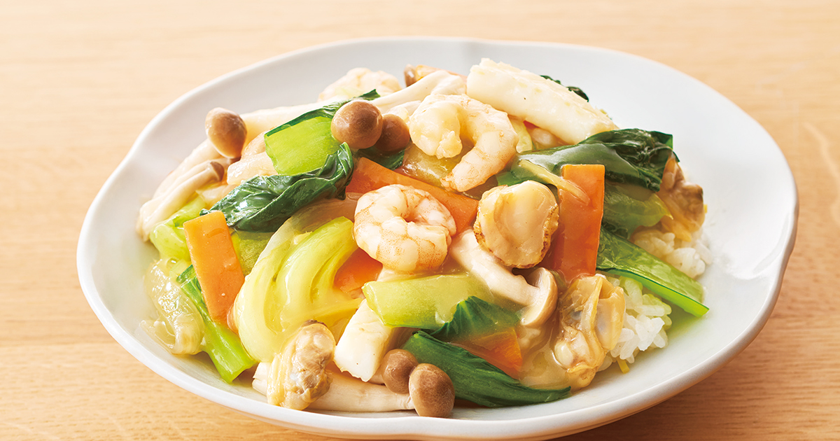 シーフードとキャベツのサラダのレシピ