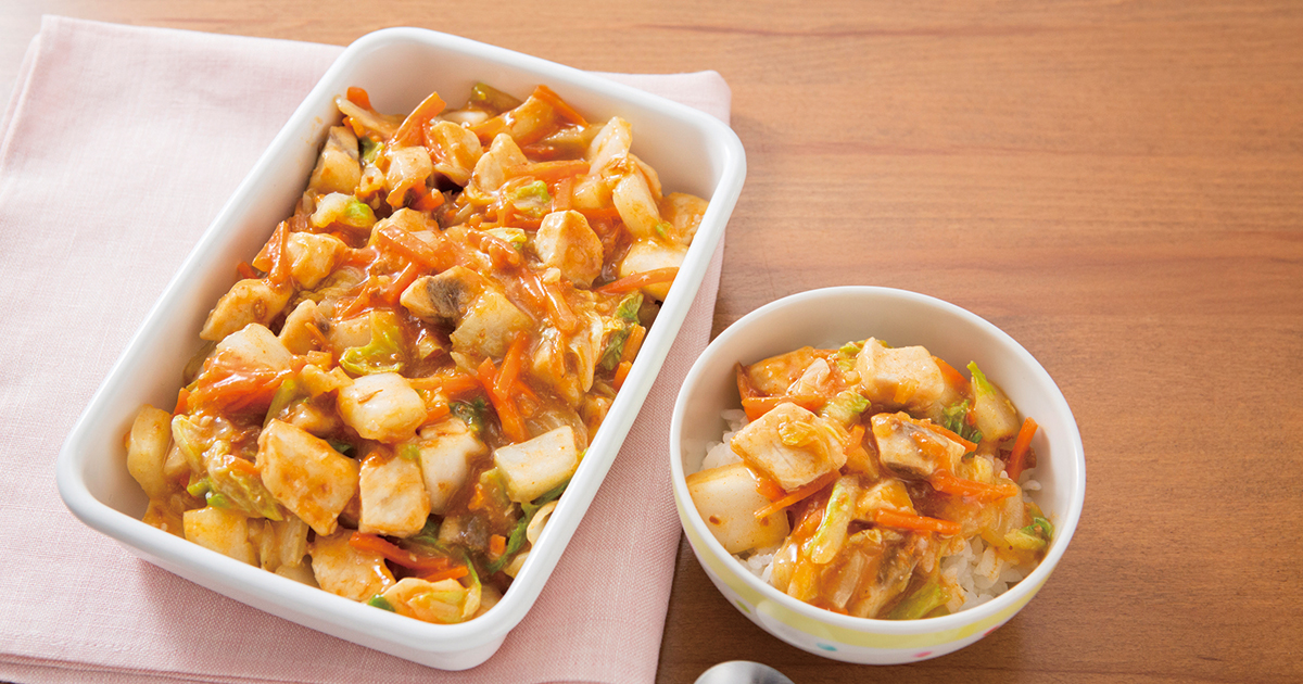 めかじきと白菜の麻婆仕立て だいどこログ 生協パルシステムのレシピサイト