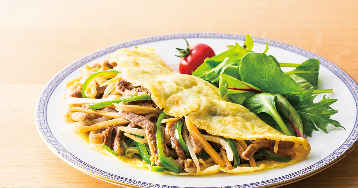 チンジャオロースのパリパリ卵包み だいどこログ 生協パルシステムのレシピサイト