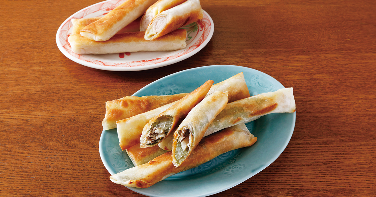 丸ごとししゃもと大葉の春巻き おやつソーセージとチーズの春巻き だいどこログ 生協パルシステムのレシピサイト