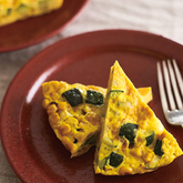 ズッキーニとコーンのイタリアンオムレツ