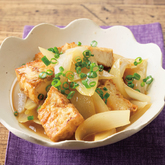 厚揚げと玉ねぎのすき煮