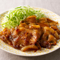豚と玉ねぎのしょうが焼き