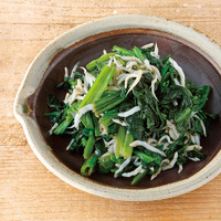 ほうれん草としらすのレンジおひたし