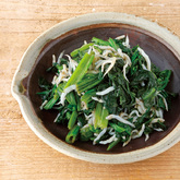 ほうれん草としらすのレンジおひたし