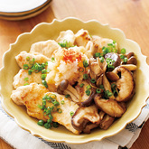 鶏肉と3種きのこのおろしぽん酢