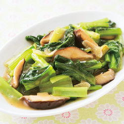 小松菜としいたけの中華うま煮 だいどこログ 生協パルシステムのレシピサイト