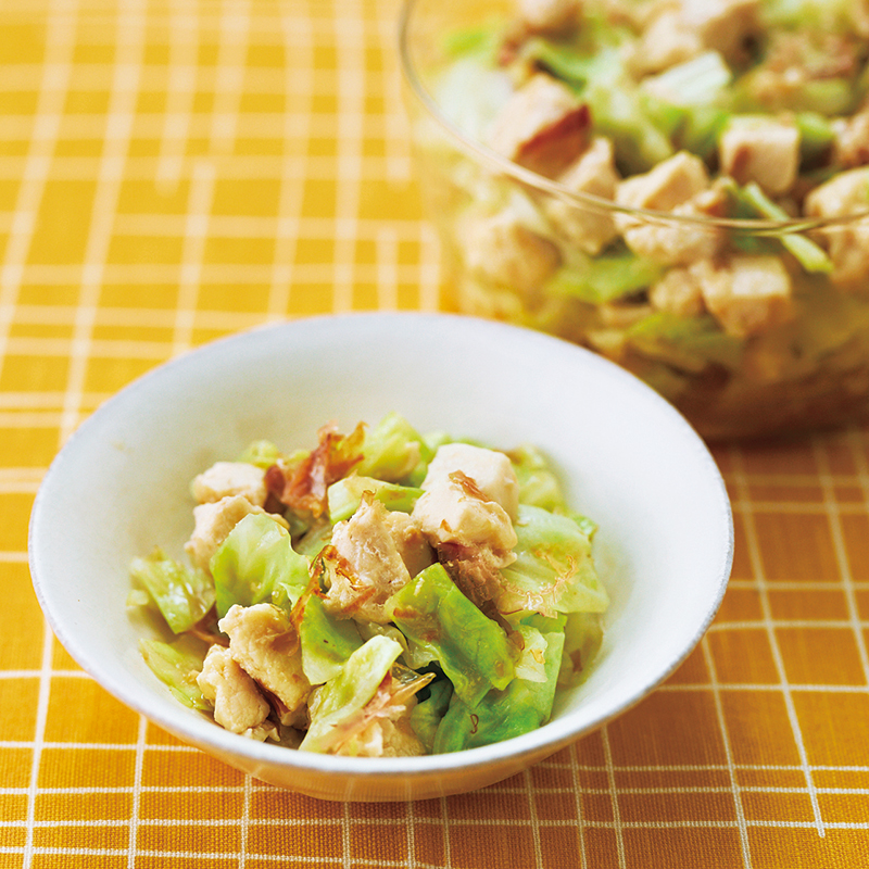 鶏肉とキャベツのおかかぽん酢あえ だいどこログ 生協パルシステムのレシピサイト