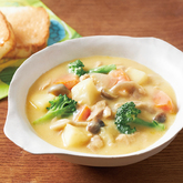 ツナと野菜のコーンクリームシチュー