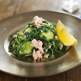 ツナと若芽ひじきのオリーブオイルサラダ