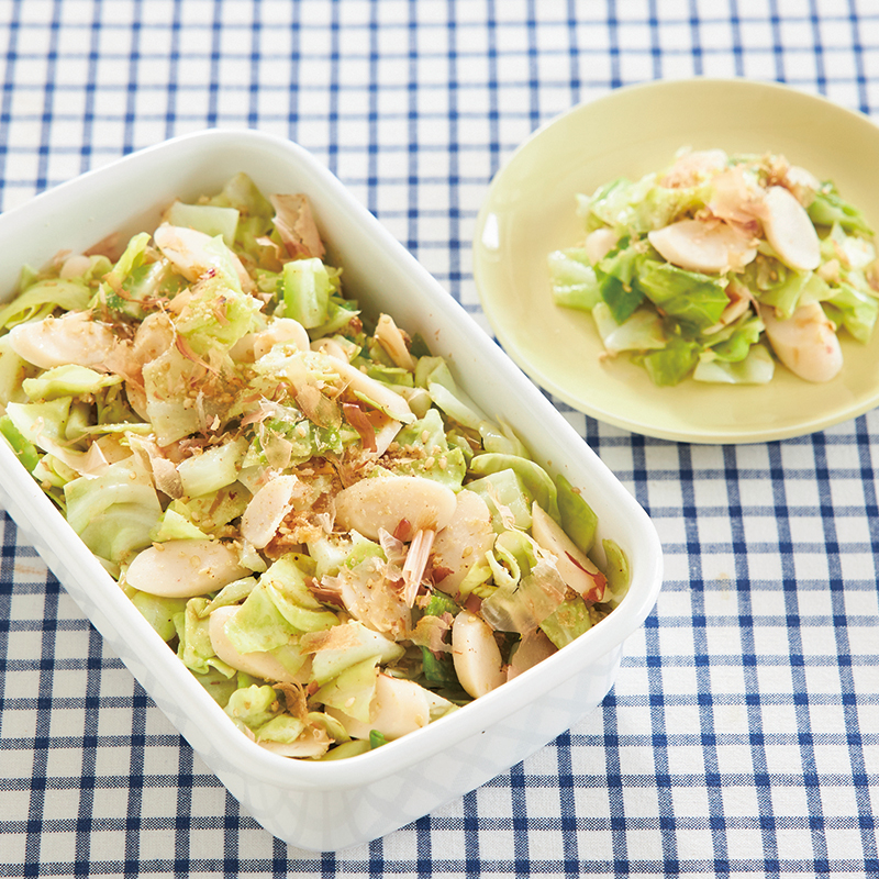 おやつソーセージ とキャベツのごま酢あえ だいどこログ 生協パルシステムのレシピサイト