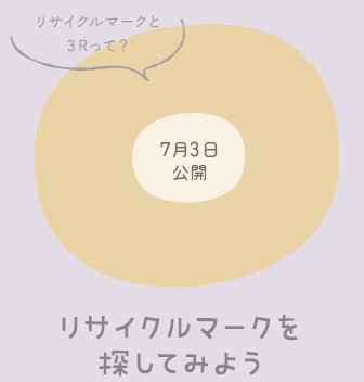 リサイクルマークを探してみよう
