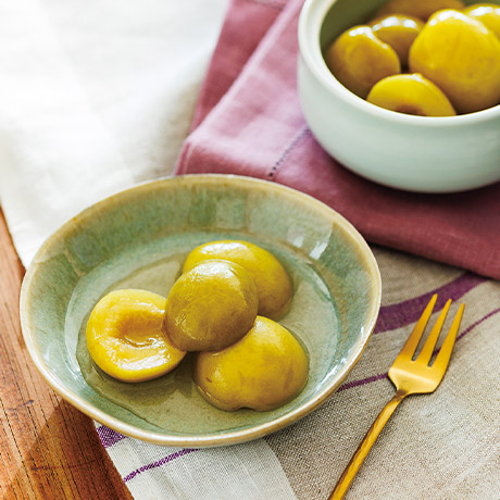 割り梅のカリカリ甘酢漬け